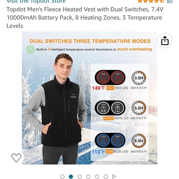Heated Vest 2XL - Picture 2 of 9